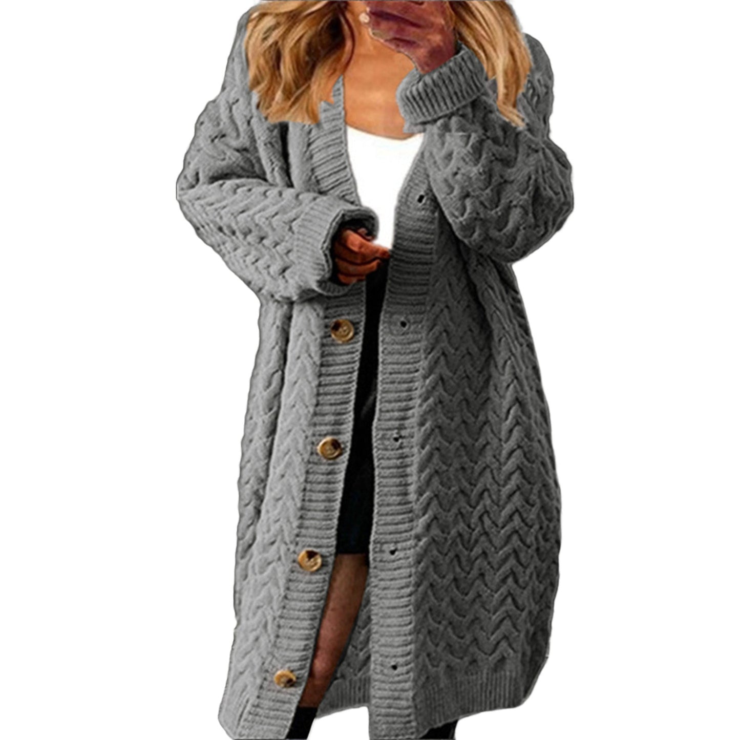 Cozy Autumn Oversize Knit Cardigan
