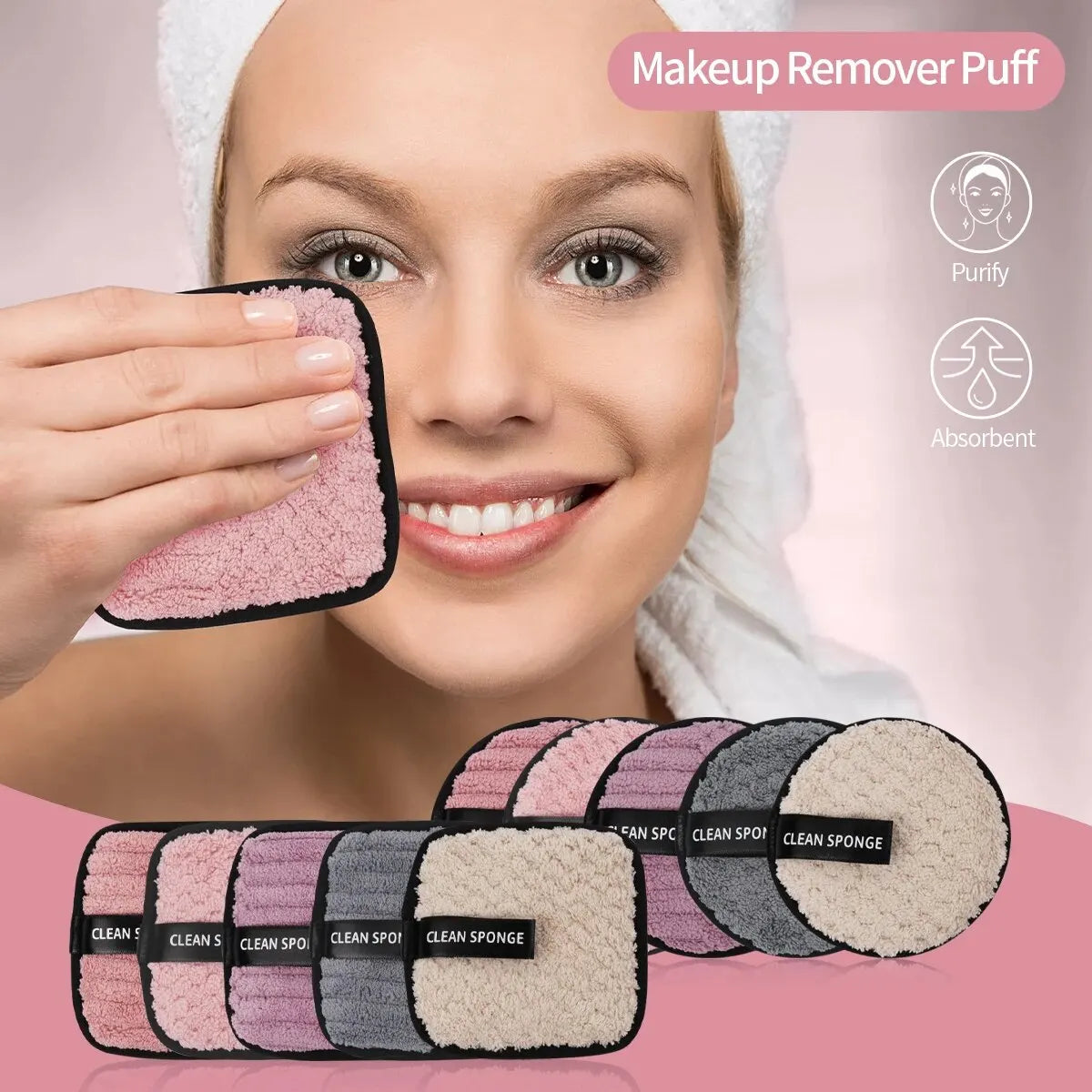 10 Piece Washable Microfiber Pad
