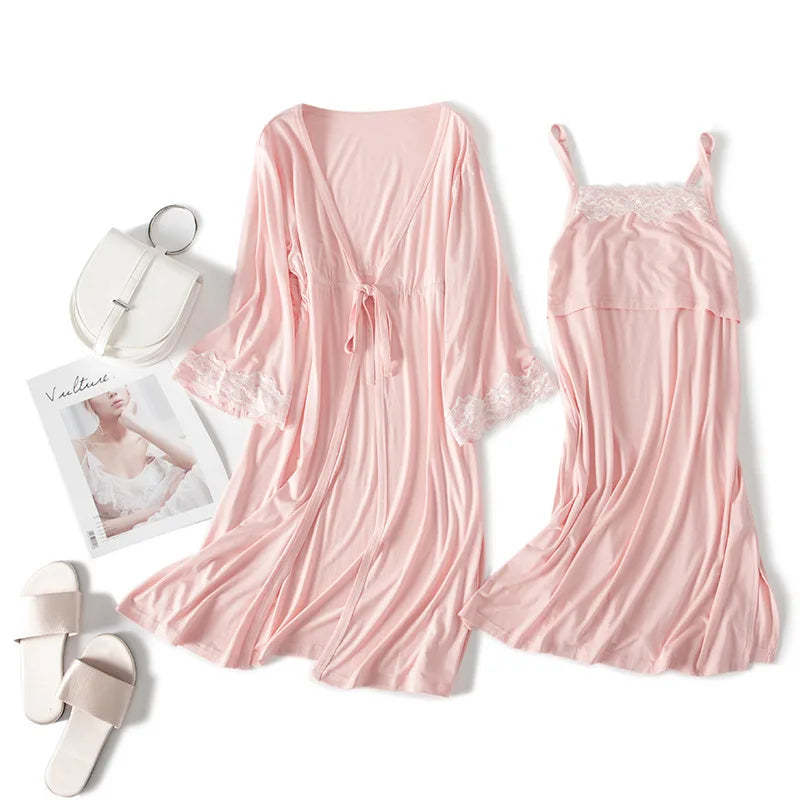 Lush Bloom Nursing Robe & Gown Set