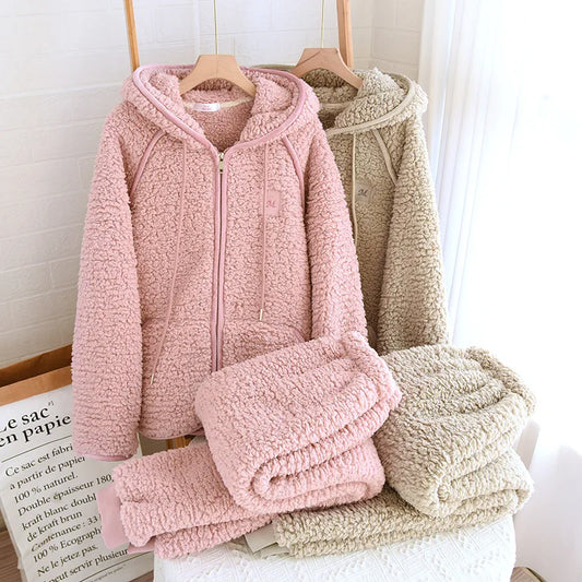 Cloud Plush Hooded Lounge Set