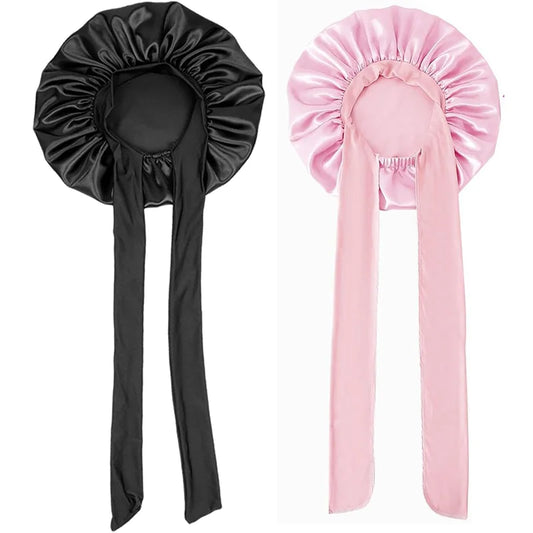 Pack of 2 Tie Satin Bonnets