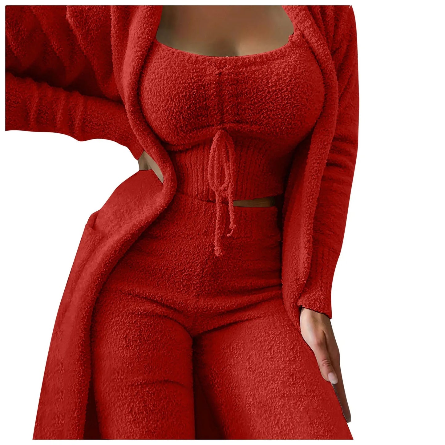 Cozy 3 Pc Teddy Loungewear