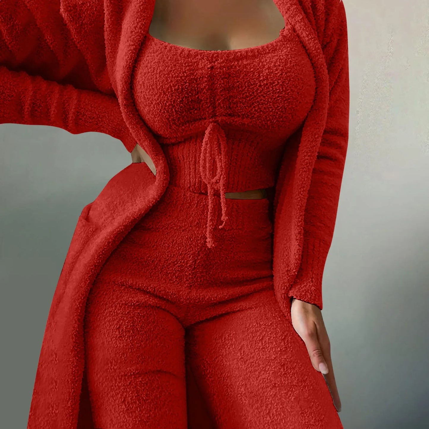 Cozy 3 Pc Teddy Loungewear