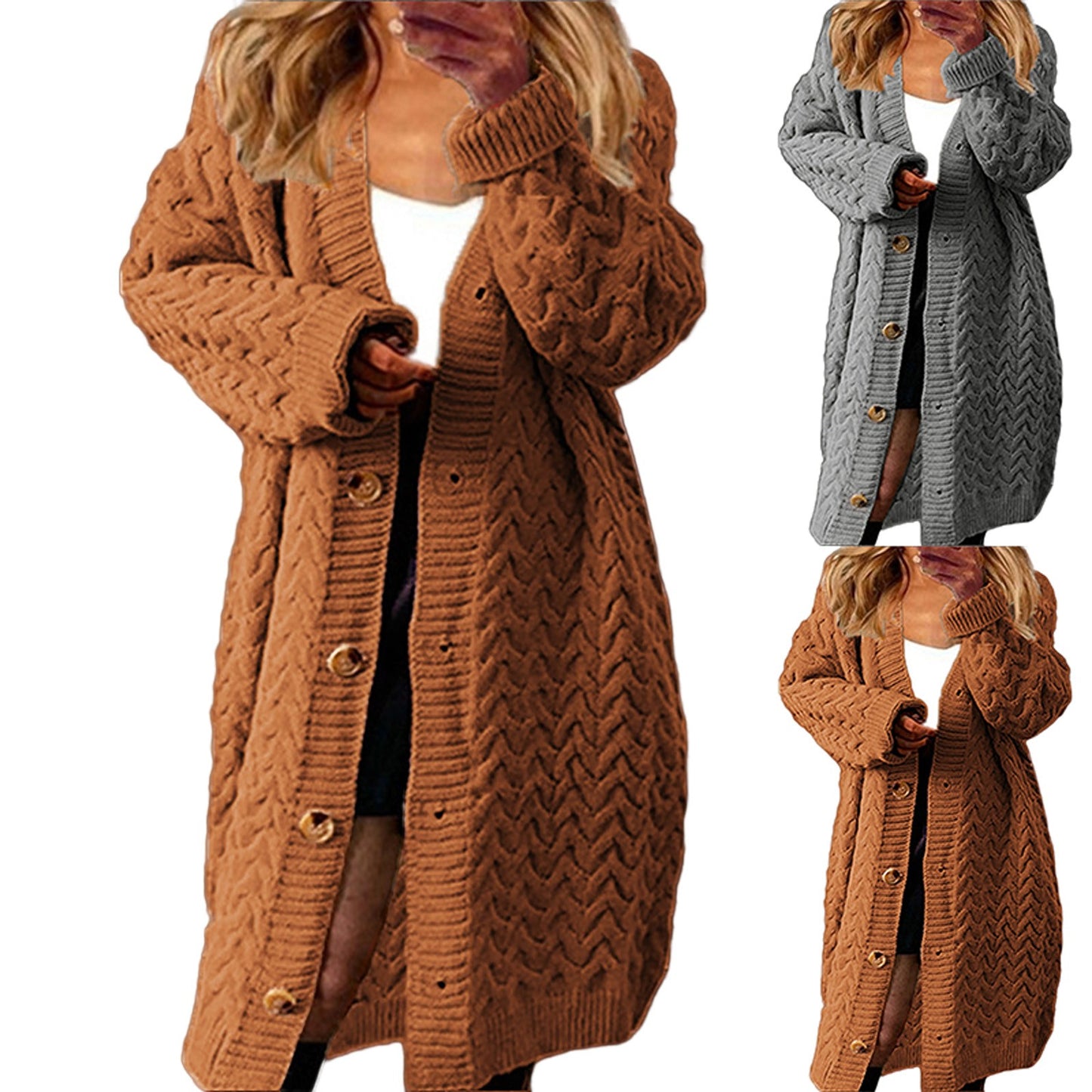 Cozy Autumn Oversize Knit Cardigan
