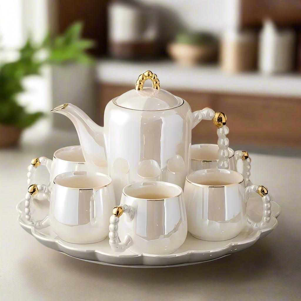 Pearl Glazed Tea Set