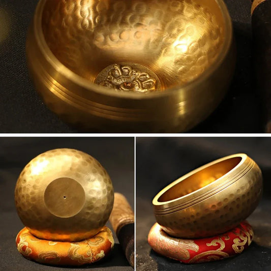 Mini Tibetan Singing Bowl Set – Meditation Bowl with Pillow & Wand