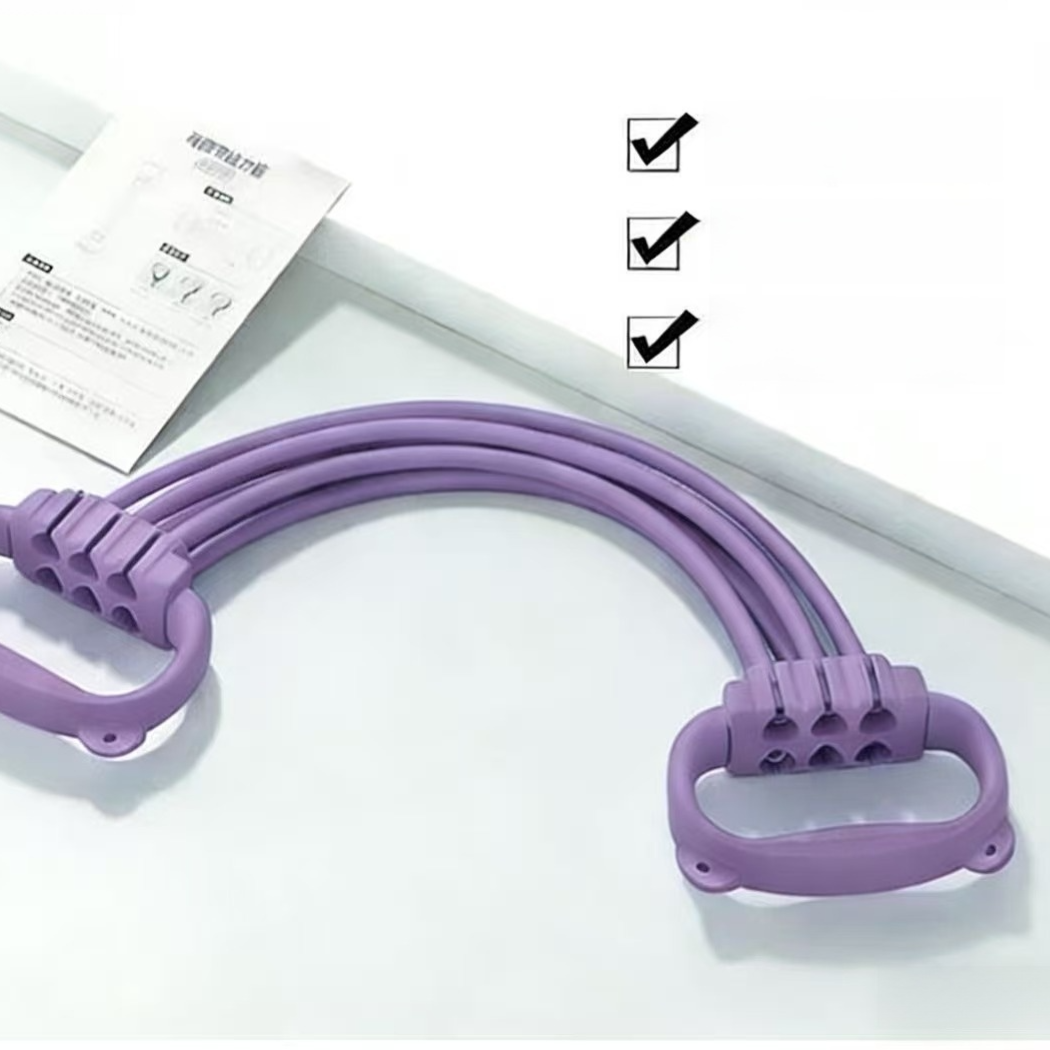 Adjustable Six-Speed Resistance Bands for Fitness Training