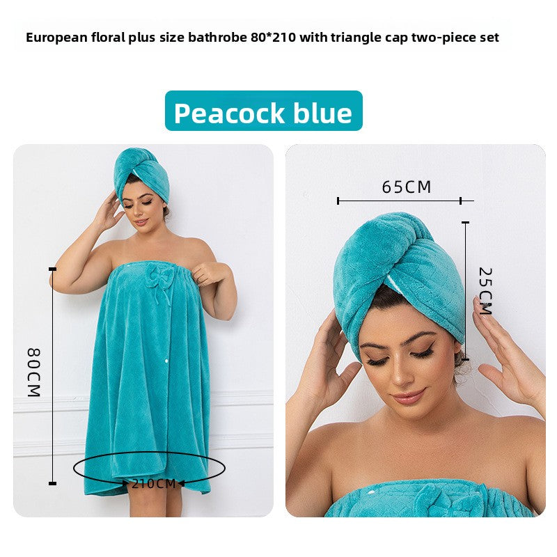 Lush Bloom Luxe Bath Wrap & Hair Towel Set