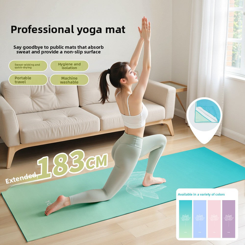 Yoga Towel Non-Slip Quick-Dry Machine Washable Fitness Mat Cover Sports Towel