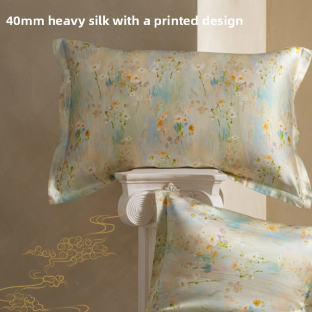 Printed Lush Silk Beauty Pillowcase