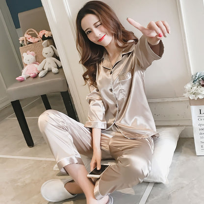 Ice Silk Pajamas for Women