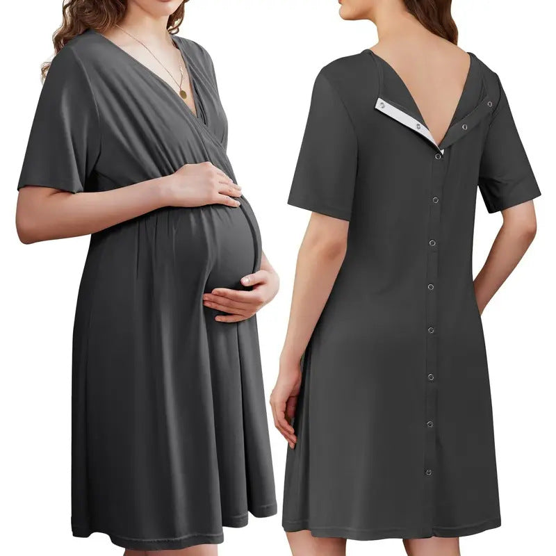 Lush Bloom Labor & Nursing Gown