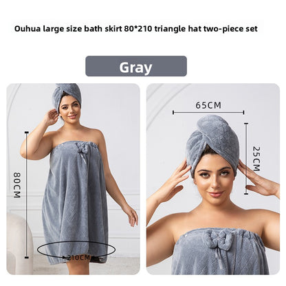 Lush Bloom Luxe Bath Wrap & Hair Towel Set