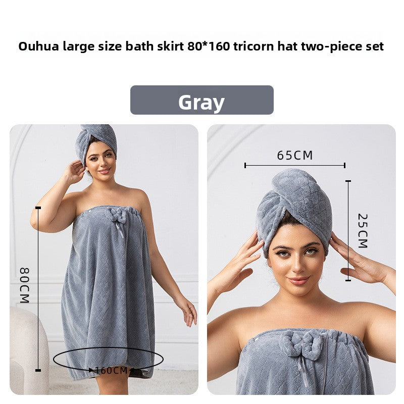 Lush Bloom Luxe Bath Wrap & Hair Towel Set