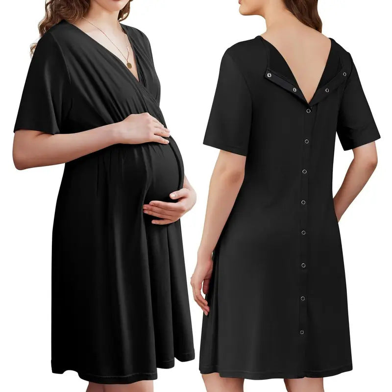 Lush Bloom Labor & Nursing Gown