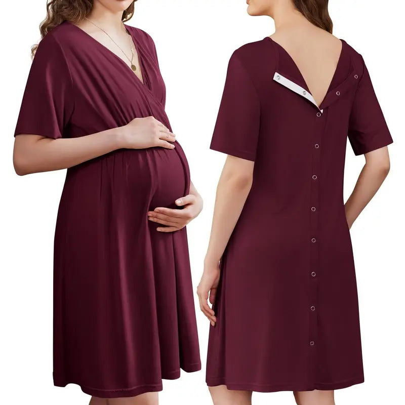 Lush Bloom Labor & Nursing Gown
