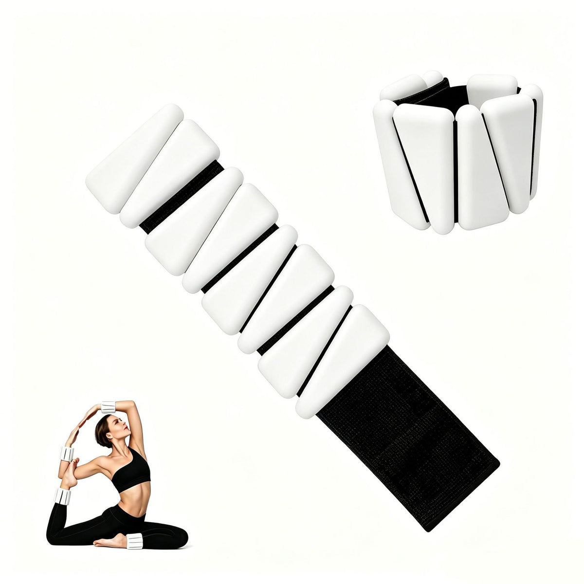 Adjustable Silicone Wrist Ankle Weights for Exercise