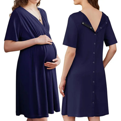 Lush Bloom Labor & Nursing Gown