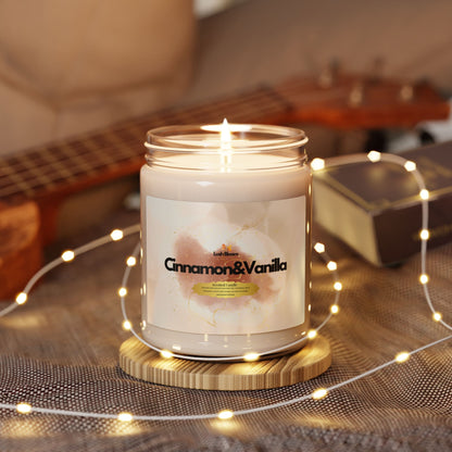 Cinnamon Vanilla Scented Soy Candle – 9oz