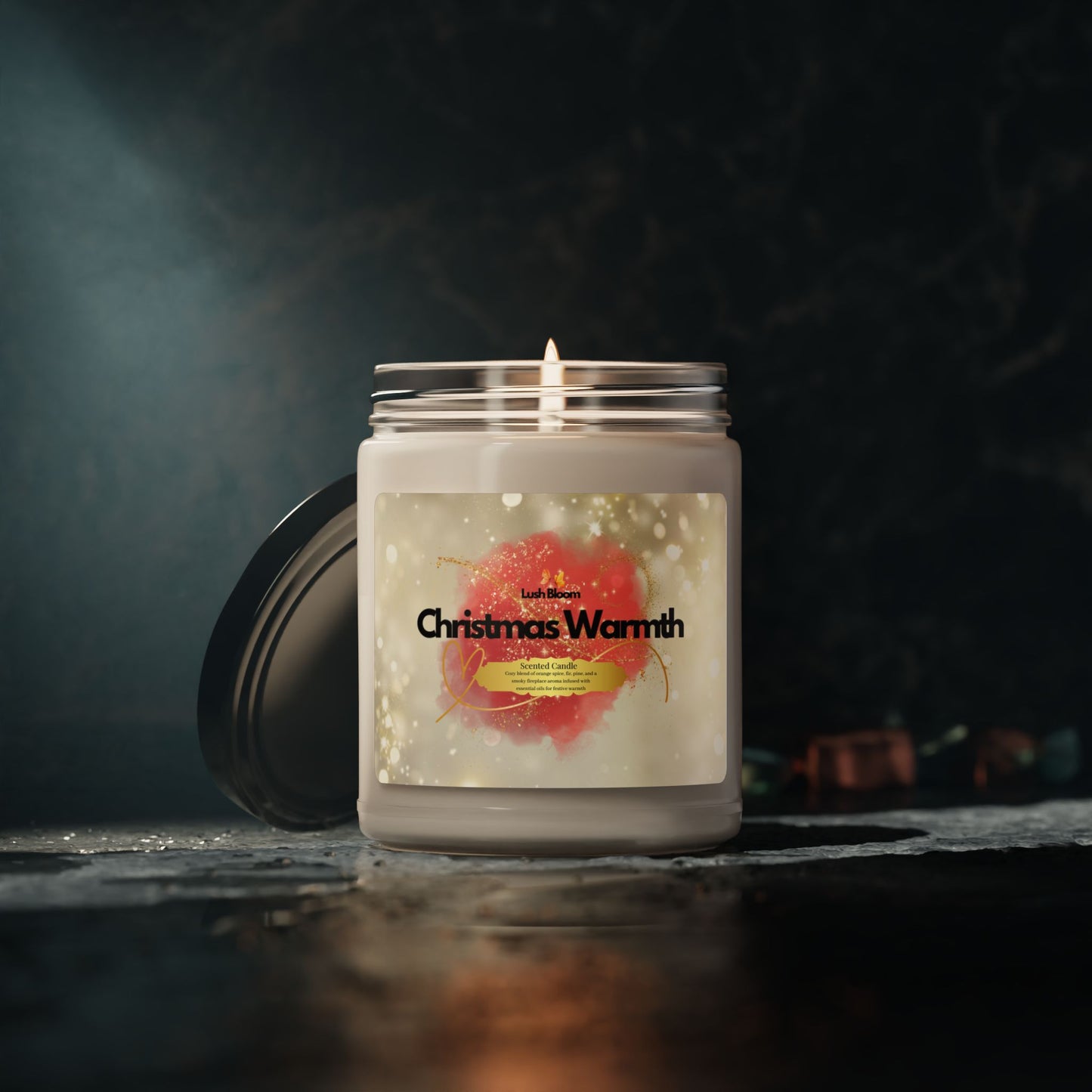 Christmas Warmth Scented Soy Candle – 9oz