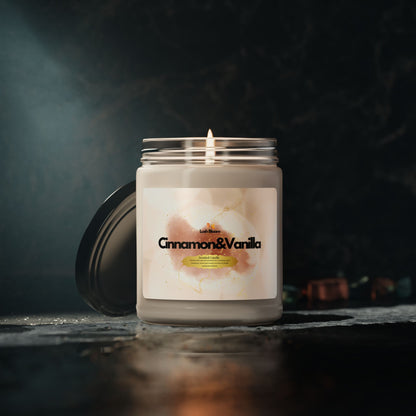Cinnamon Vanilla Scented Soy Candle – 9oz