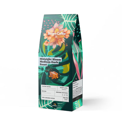 Midnight Bloom Coffee Blend – Medium-Dark Roast, 12oz