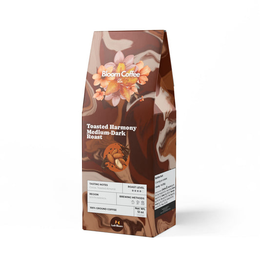 Toasted Harmony Coffee Blend – Medium-Dark Roast, 12oz