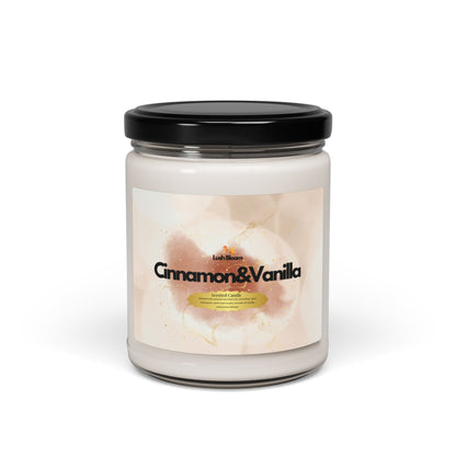 Cinnamon Vanilla Scented Soy Candle – 9oz