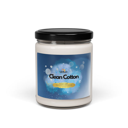 Clean Cotton Scented Soy Candle – 9oz