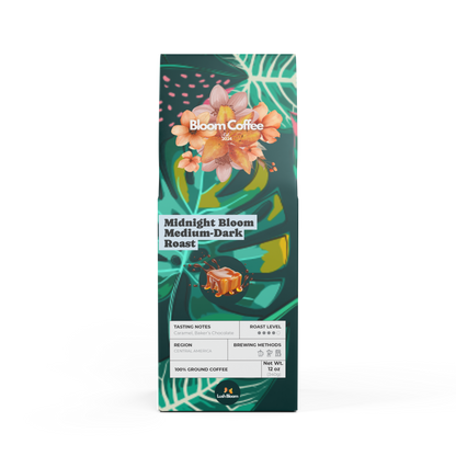 Midnight Bloom Coffee Blend – Medium-Dark Roast, 12oz