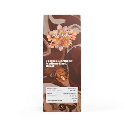 Toasted Harmony Coffee Blend – Medium-Dark Roast, 12oz