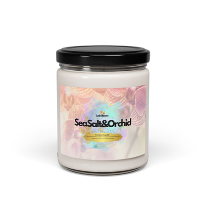 Sea Salt & Orchid Scented Soy Candle – 9oz
