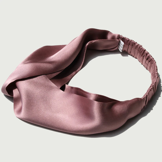 100% Mulberry Silk Elastic Headbands – Vintage Crossed Style