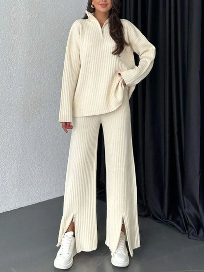 Warm zipper lounge set