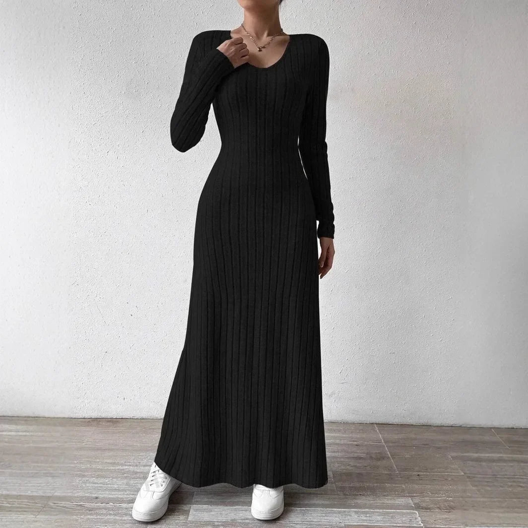 Knitted Long Sleeve Dress