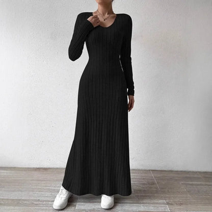 Knitted Long Sleeve Dress