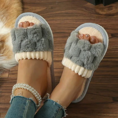 Cotton Plush Warm House Shoes