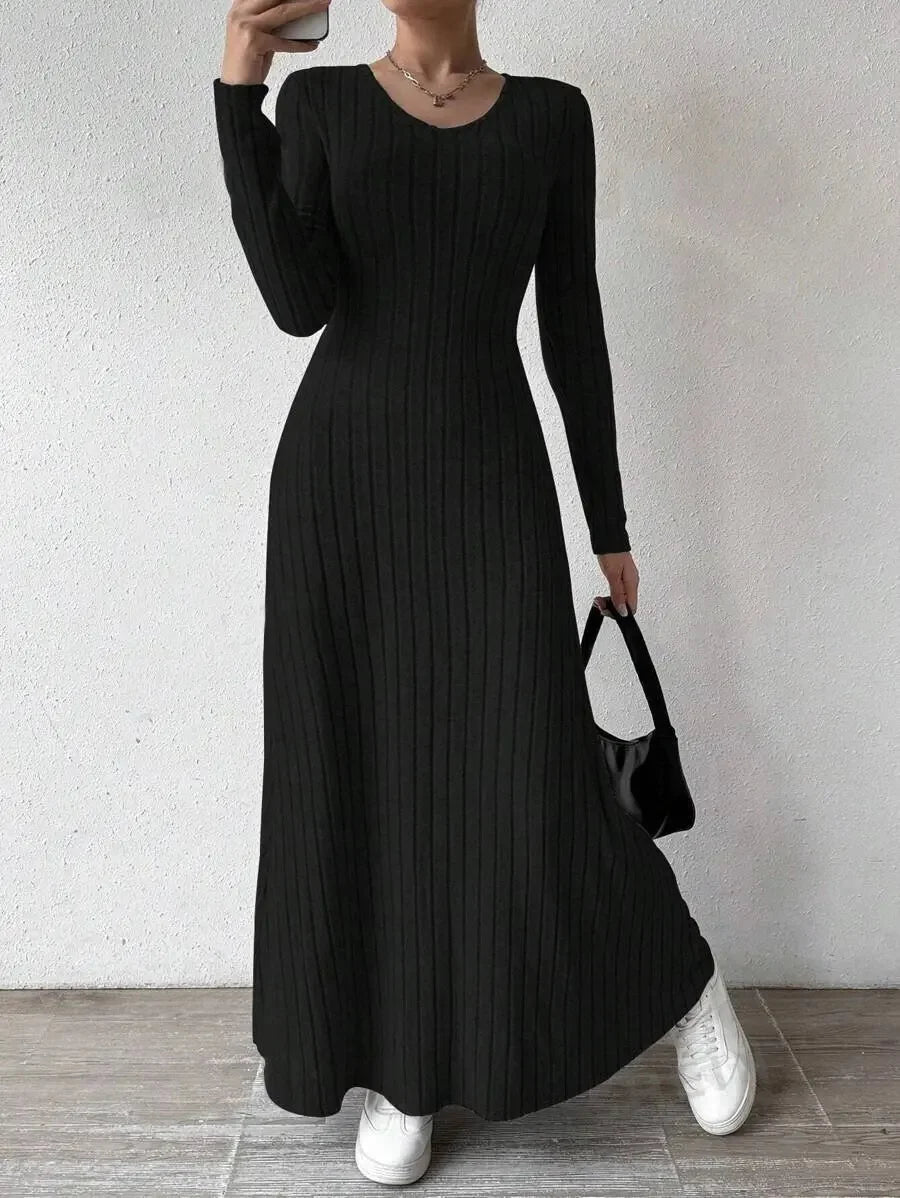 Knitted Long Sleeve Dress