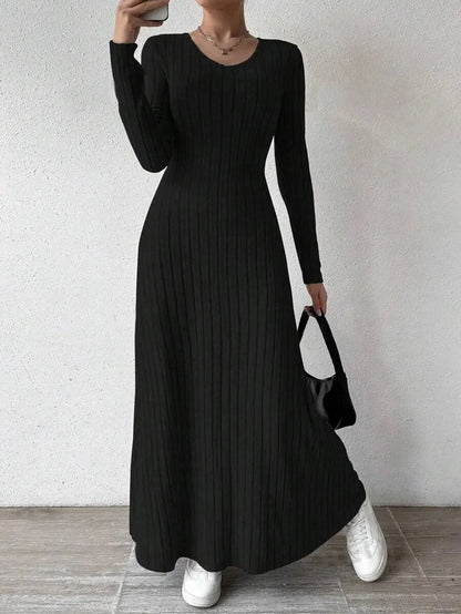 Knitted Long Sleeve Dress