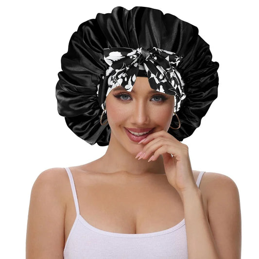 Lush Satin Tie-Front Beauty Bonnet