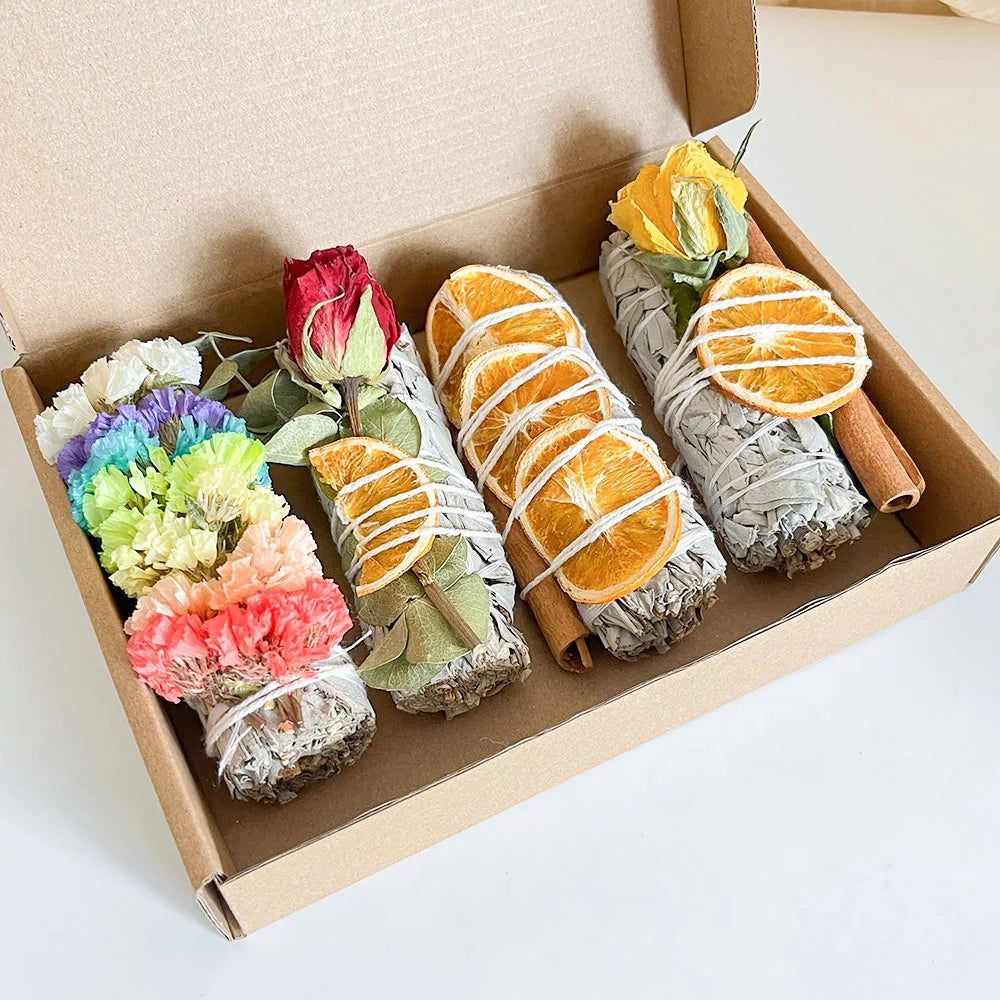 Lychee Life Orange Flakes Flowers Incense Stick Sage