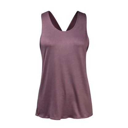 Seamless Cross-Back Yoga Shirt – Breathable & Quick-Dry