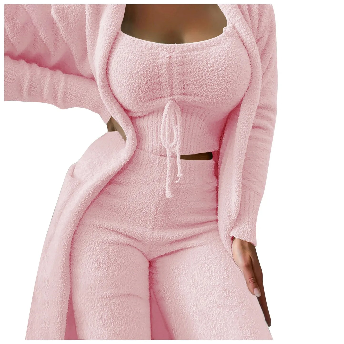 Cozy 3 Pc Teddy Loungewear
