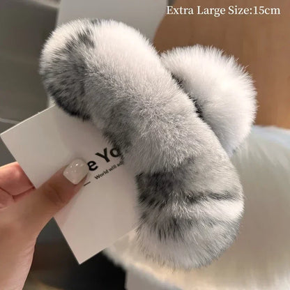 Plush Fur Hair Claw Clip