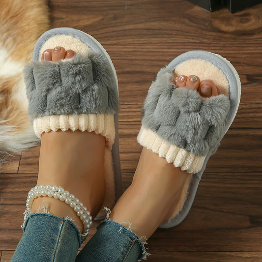 Cotton Plush Warm House Shoes
