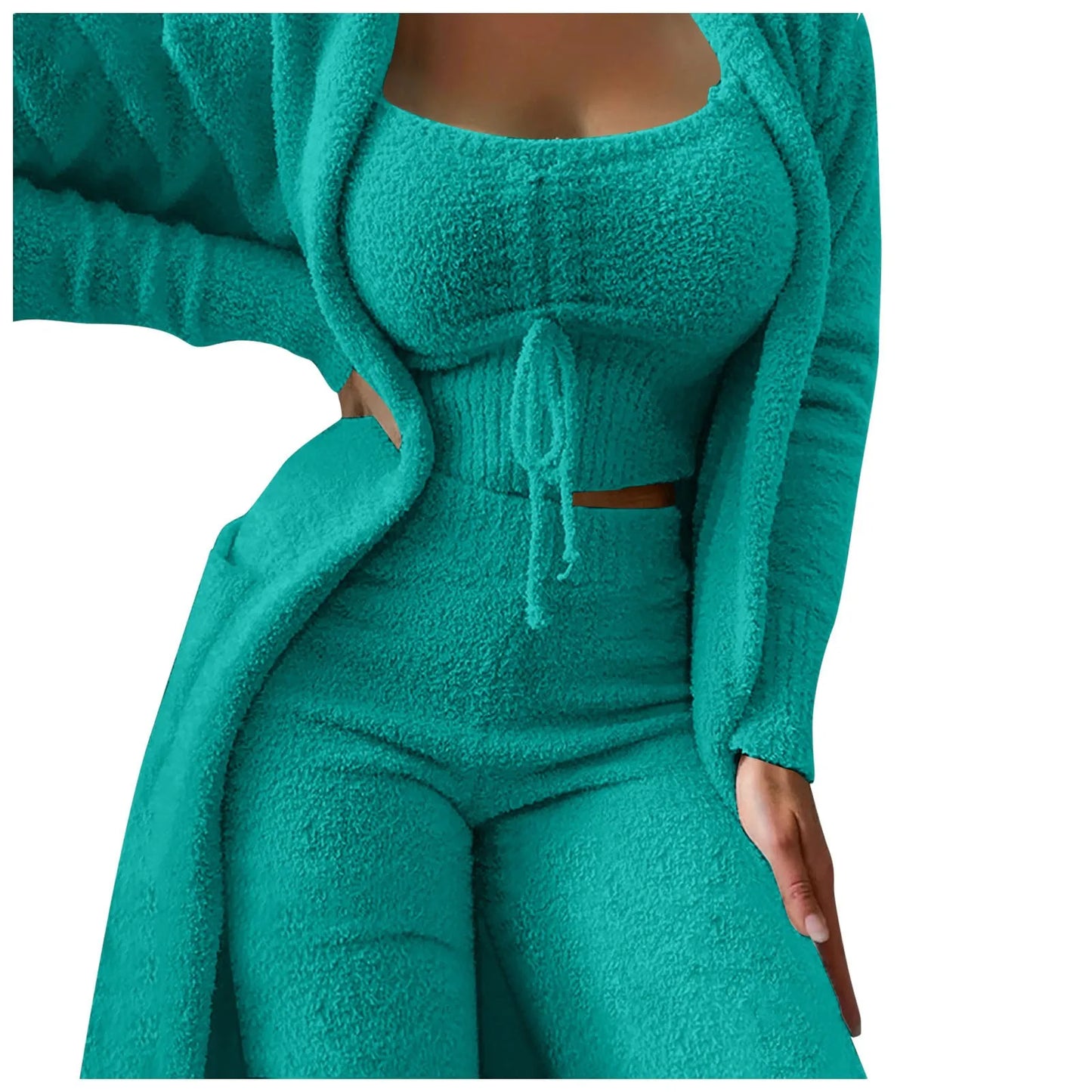Cozy 3 Pc Teddy Loungewear