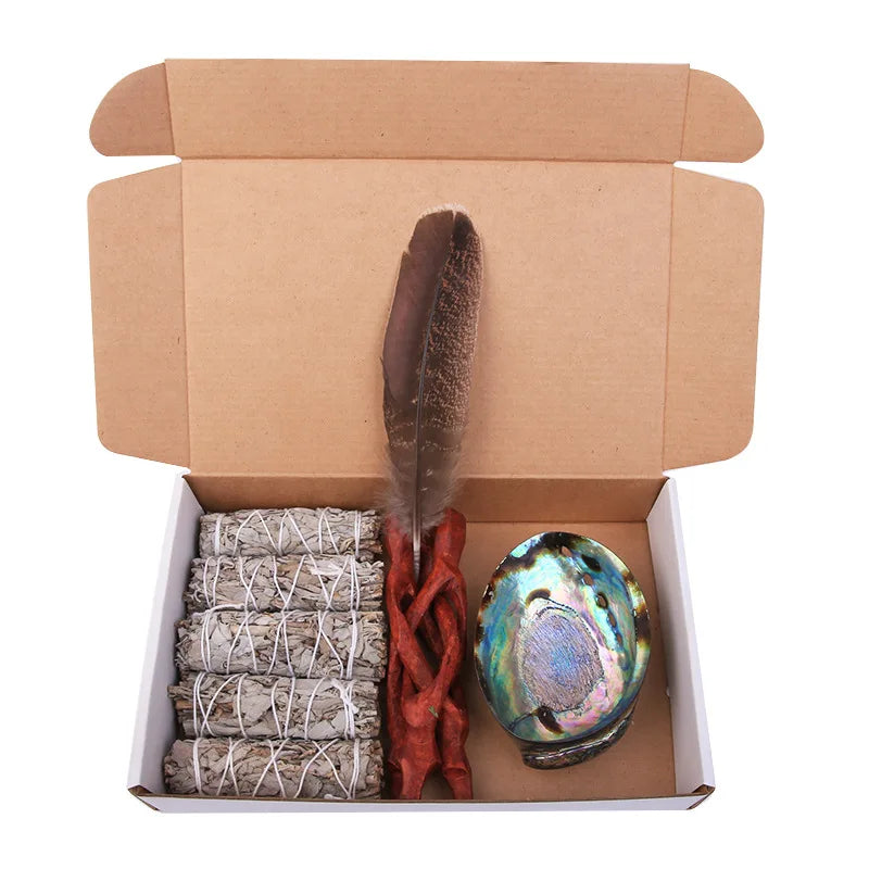 Home Cleansing & Smudging Kit with White Sage