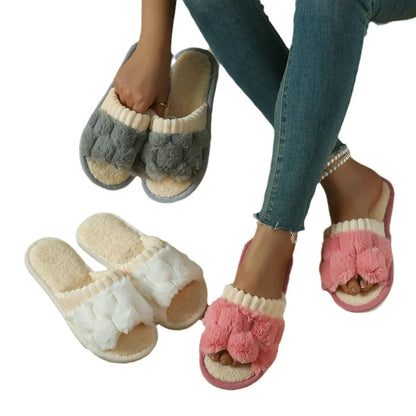 Cotton Plush Warm House Shoes