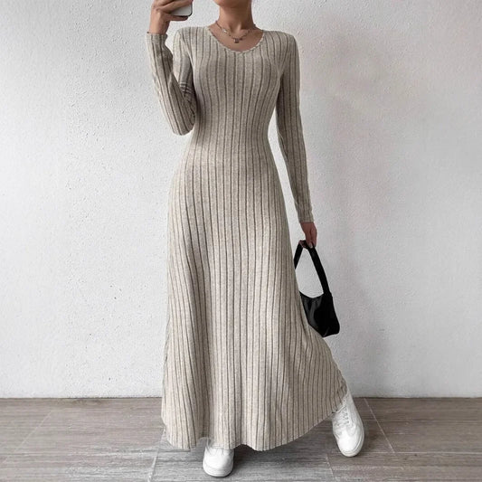 Knitted Long Sleeve Dress