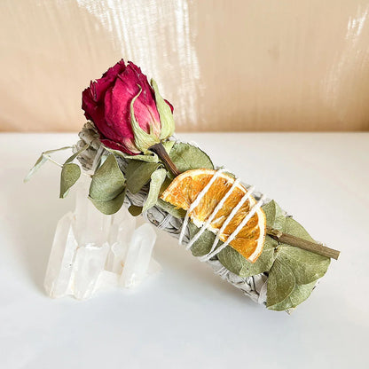 Lychee Life Orange Flakes Flowers Incense Stick Sage